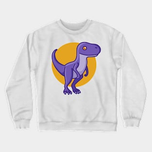 Cute Velociraptor, Dino, Dinosaur Crewneck Sweatshirt